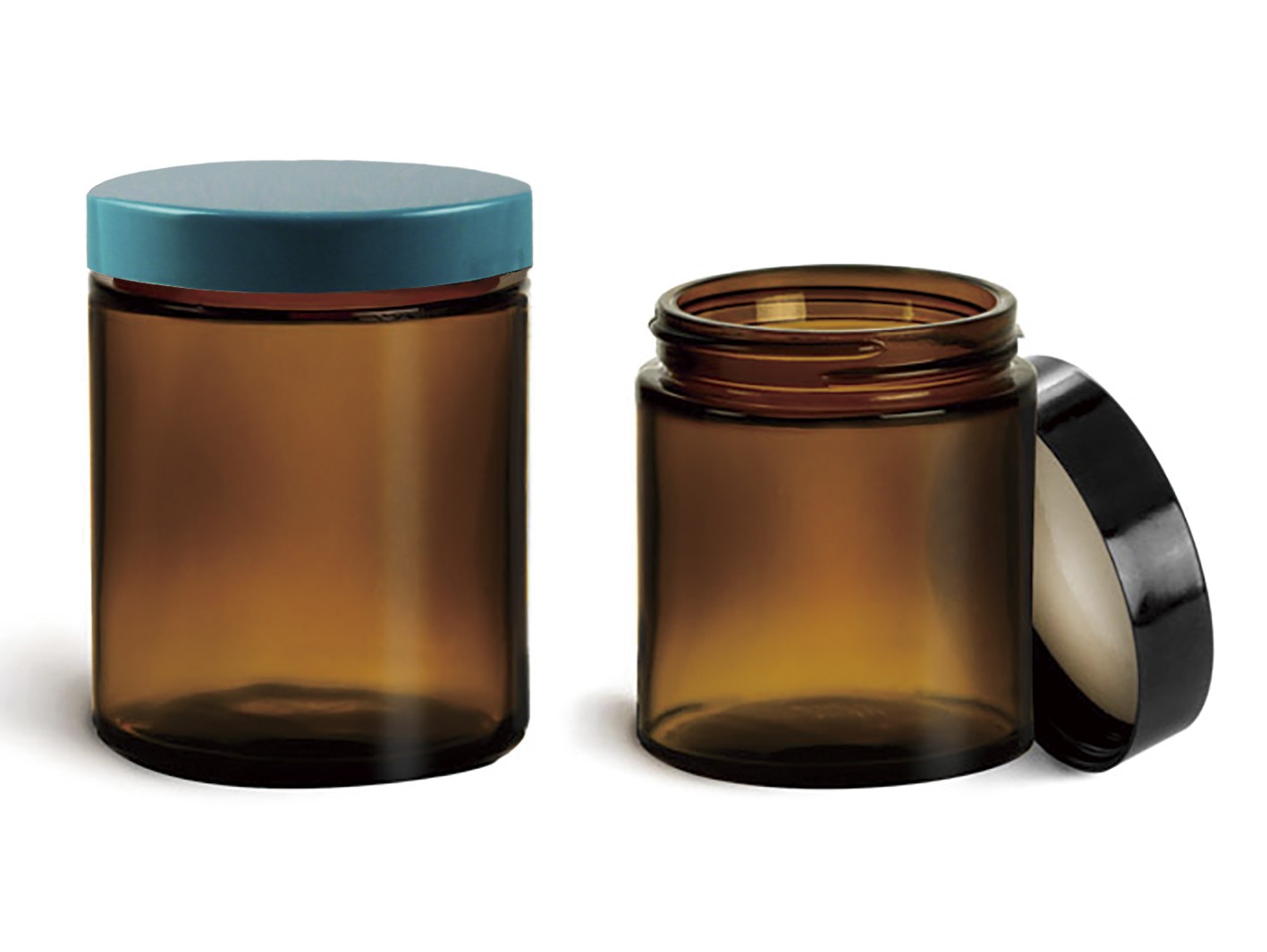 茶色玻璃樣本罐-直筒型
